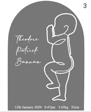Load image into Gallery viewer, Arch Birth Plaque