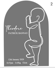 Load image into Gallery viewer, Arch Birth Plaque