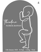 Load image into Gallery viewer, Arch Birth Plaque