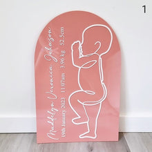 Load image into Gallery viewer, Arch Birth Plaque