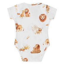 Load image into Gallery viewer, Lion Short Sleeve Organic Bodysuit