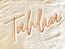 Load image into Gallery viewer, Acrylic name sign display baby nursery sign