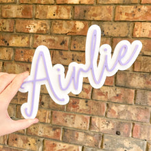 Load image into Gallery viewer, Acrylic name sign display baby nursery sign