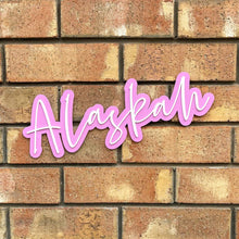 Load image into Gallery viewer, Acrylic name sign display baby nursery sign