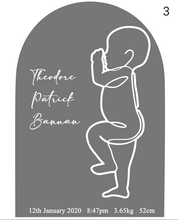 Load image into Gallery viewer, Arch Birth Plaque
