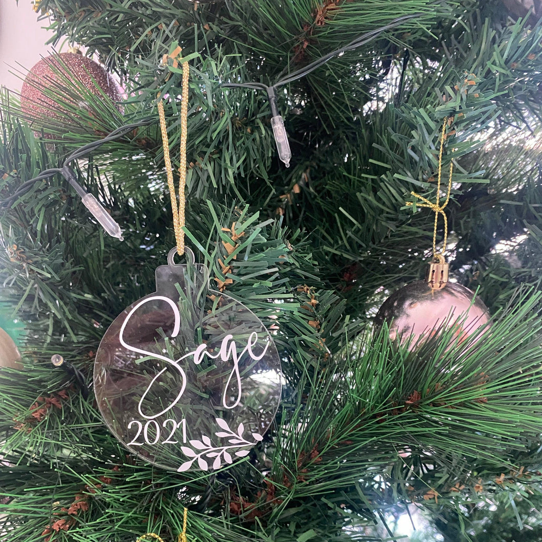 Personalised baubles