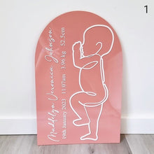 Load image into Gallery viewer, Arch Birth Plaque
