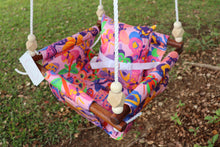 Load image into Gallery viewer, Colourful butterflies | Handmade Kids Swing
