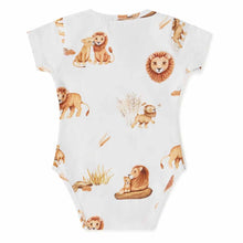 Load image into Gallery viewer, Lion Short Sleeve Organic Bodysuit
