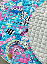 Load image into Gallery viewer, colourful quilted play mat

