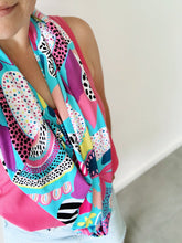 Load image into Gallery viewer, colourful infinity scarf baby cover

