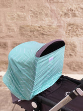 Load image into Gallery viewer, mint bamboo breathable pram cover
