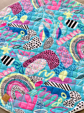 Load image into Gallery viewer, Colourful patterned quilted play mat
