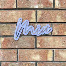 Load image into Gallery viewer, Acrylic name sign display baby nursery sign
