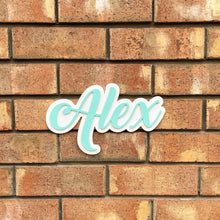 Load image into Gallery viewer, Acrylic name sign display baby nursery sign
